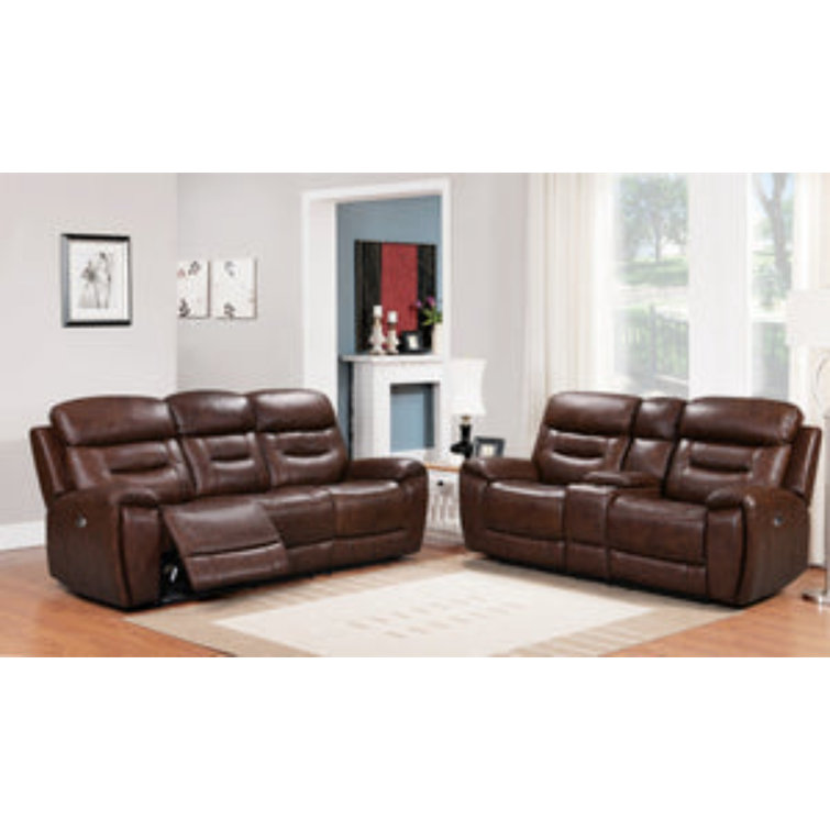 Ebern Designs Bansri 3 Piece Reclining Living Room Set Wayfair Canada